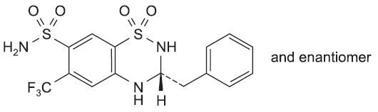 Bendroflumethiazide-Tablets-Structure