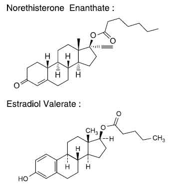 Norethisterone-Enanthate-and-Estradiol-Valerate-Injection-Structure