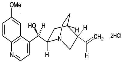 Quinine Dihydrochloride Sterile Concentrate B.P. 