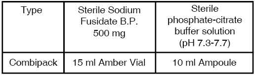 Sodium Fusidate for Injection (INN)